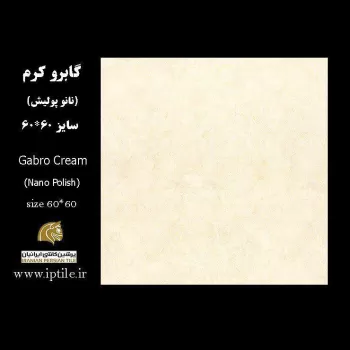 پرسلان کف نانوپولیش گابرو کرم ۶۰*۶۰ پرشین کاشی ایرانیان
